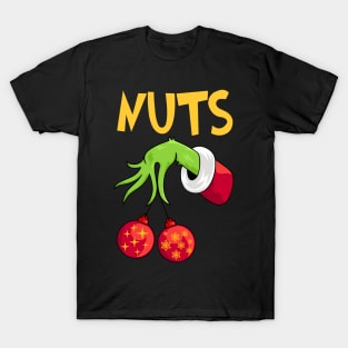 Chest Nuts Matching Chestnuts Funny Christmas Couples Nuts T-Shirt